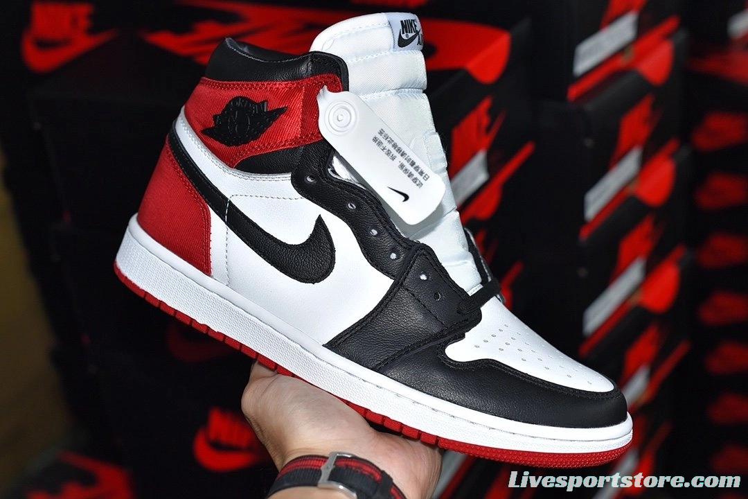 Air Jordan 1 Satin Black Toe