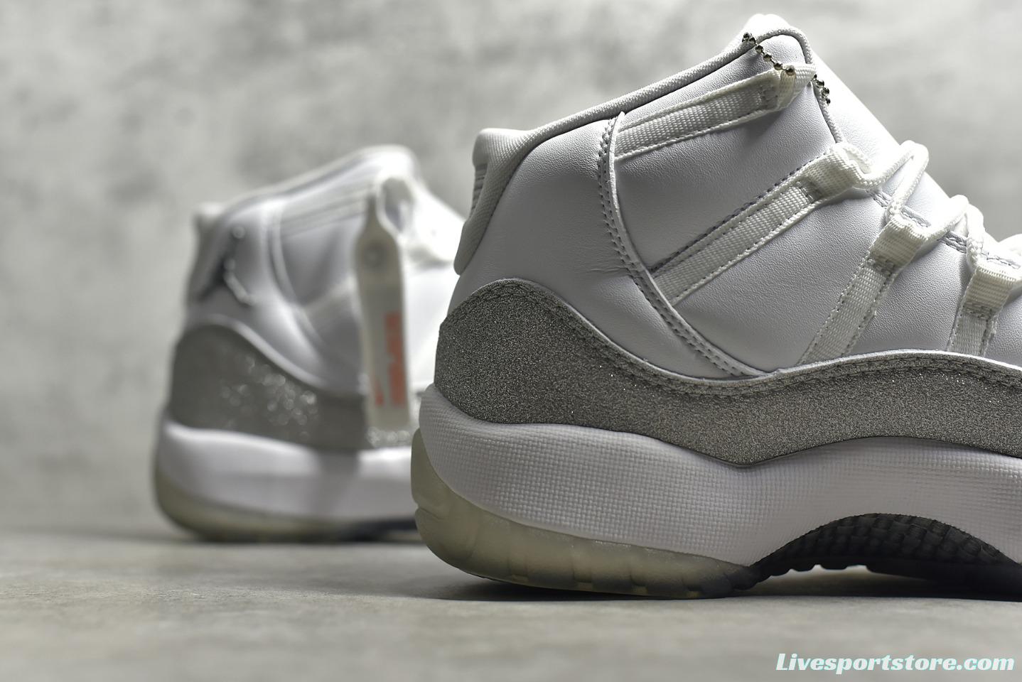 Jordan 11 Retro White Metallic Silver