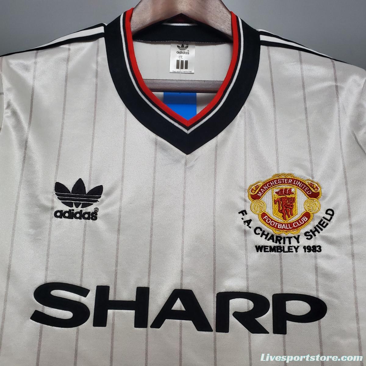 Retro Manchester United 1983 away Soccer Jersey