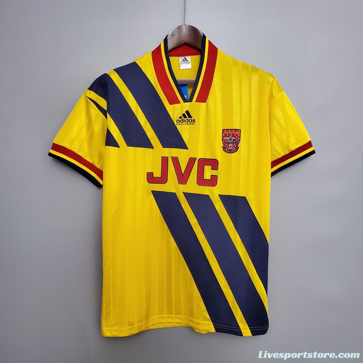 Retro Arsenal 93/94 away Soccer Jersey