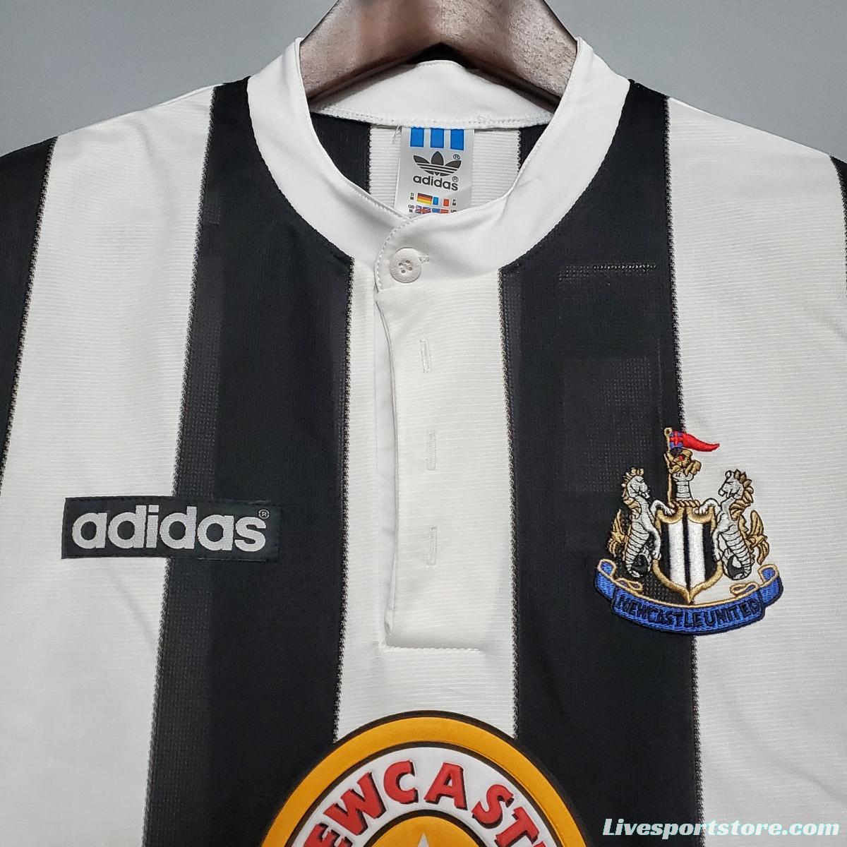 Retro 95/97 Newcastle United home Soccer Jersey