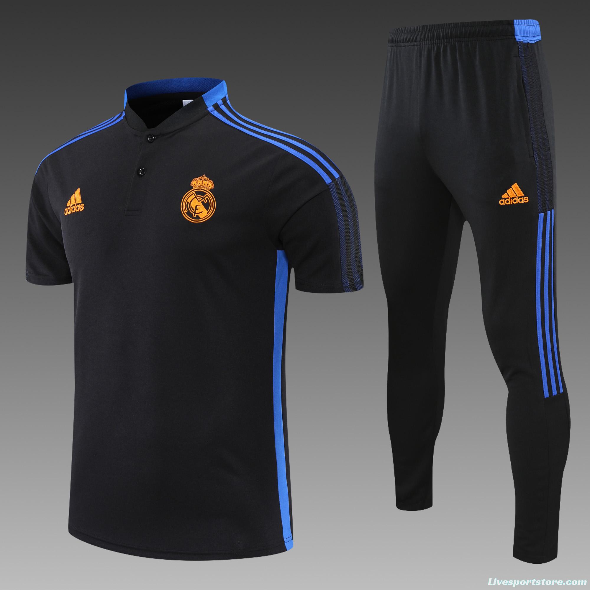 Real Madrid POLO kit black and blue stripes (not supported to be sold separately)