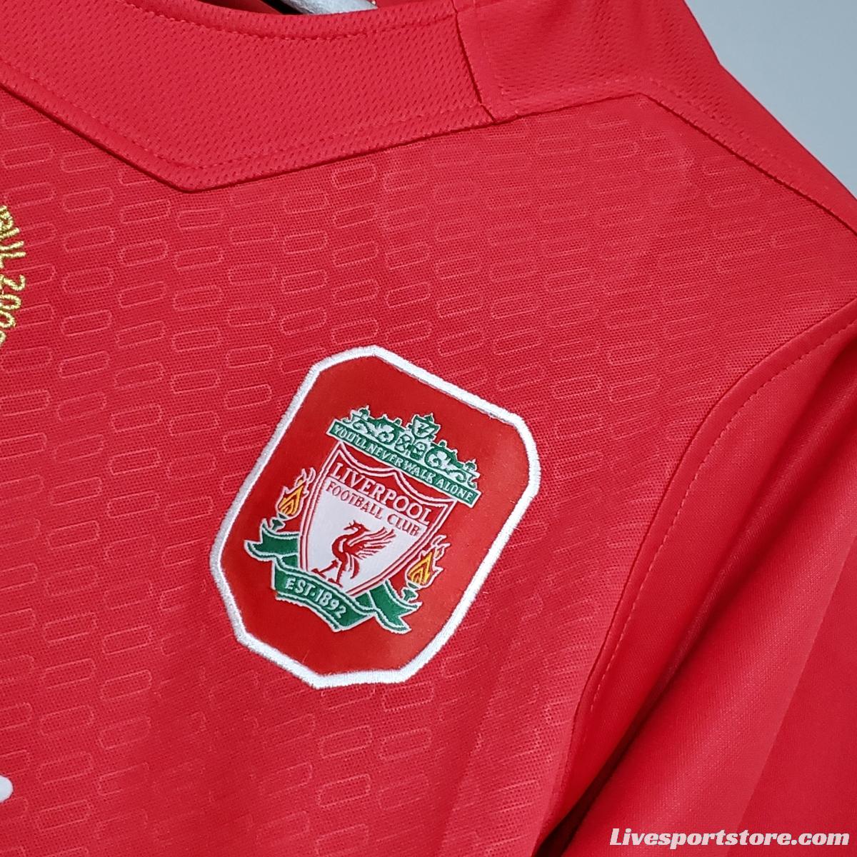 Retro 2005 Liverpool Champions League version home Soccer Jersey