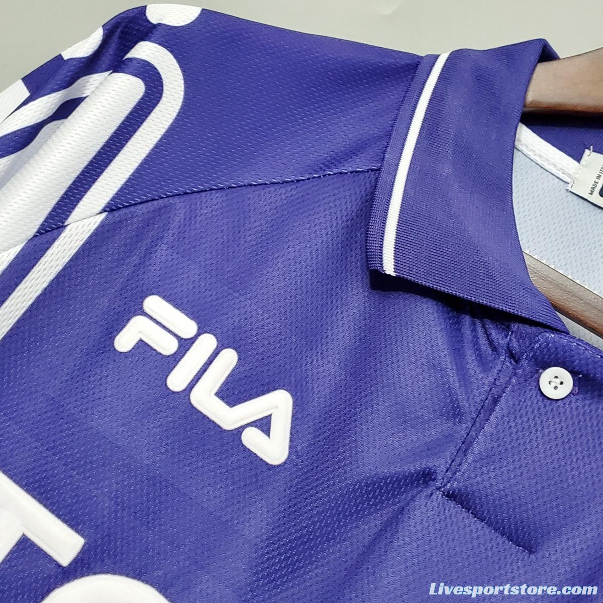 Retro 99/00 Fiorentina home Soccer Jersey