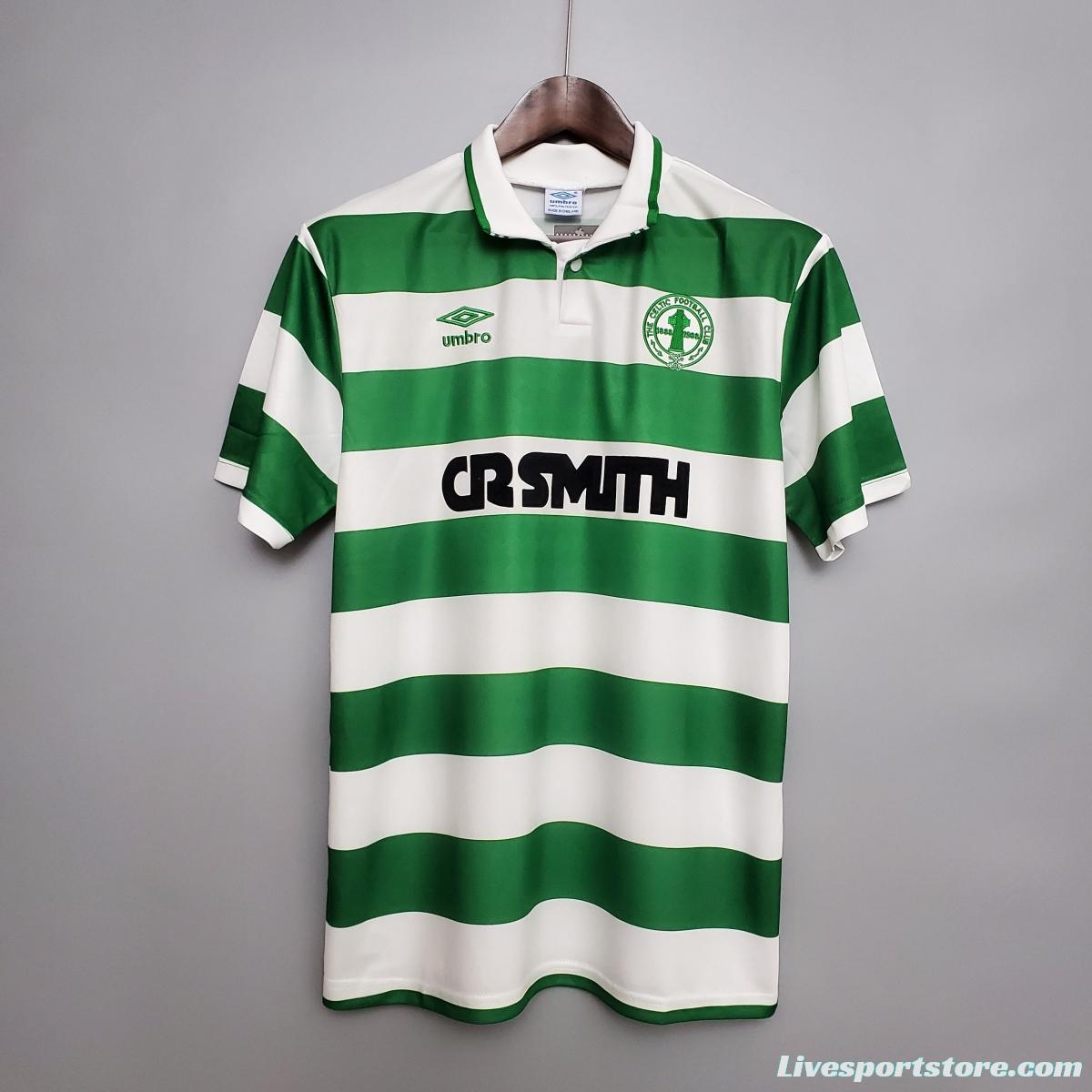 Retro 87/89 Celtics home Soccer Jersey