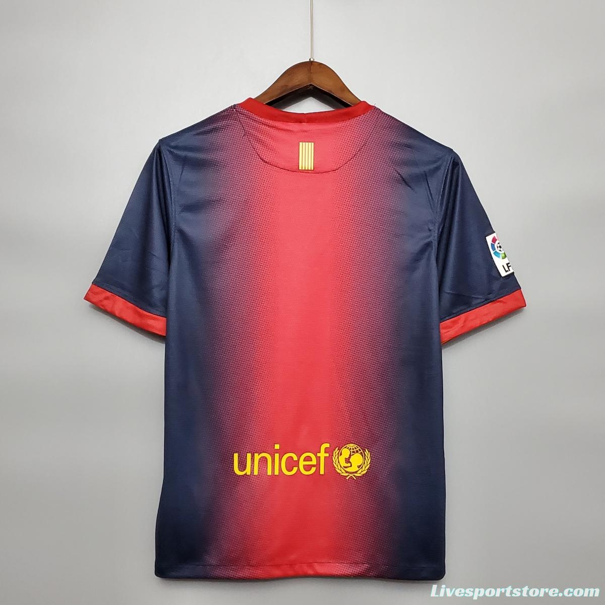 Retro Barcelona 12/13 home Soccer Jersey