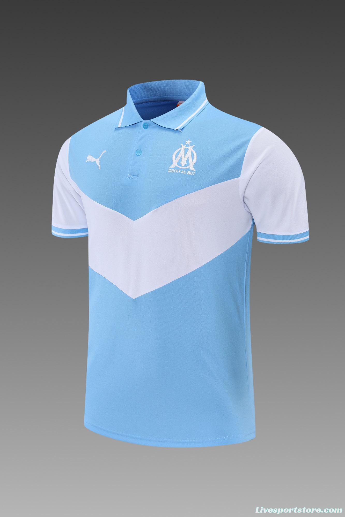 Olympique de Marseille POLO kit blue and white (not sold separately)