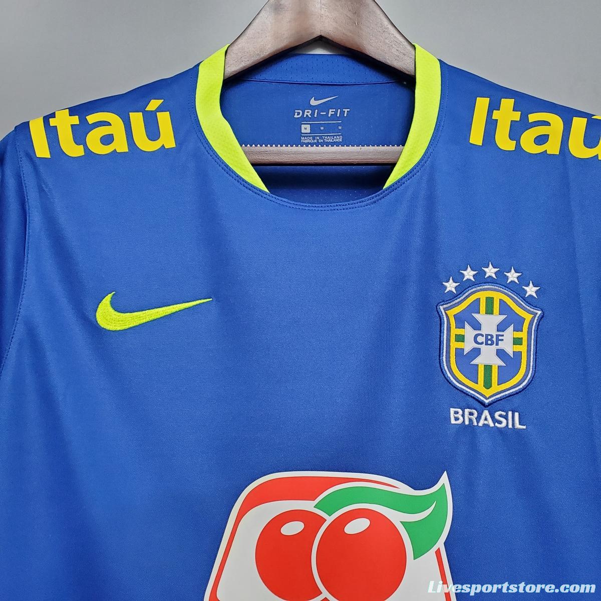 Brazil training suit blue Soccer Jersey