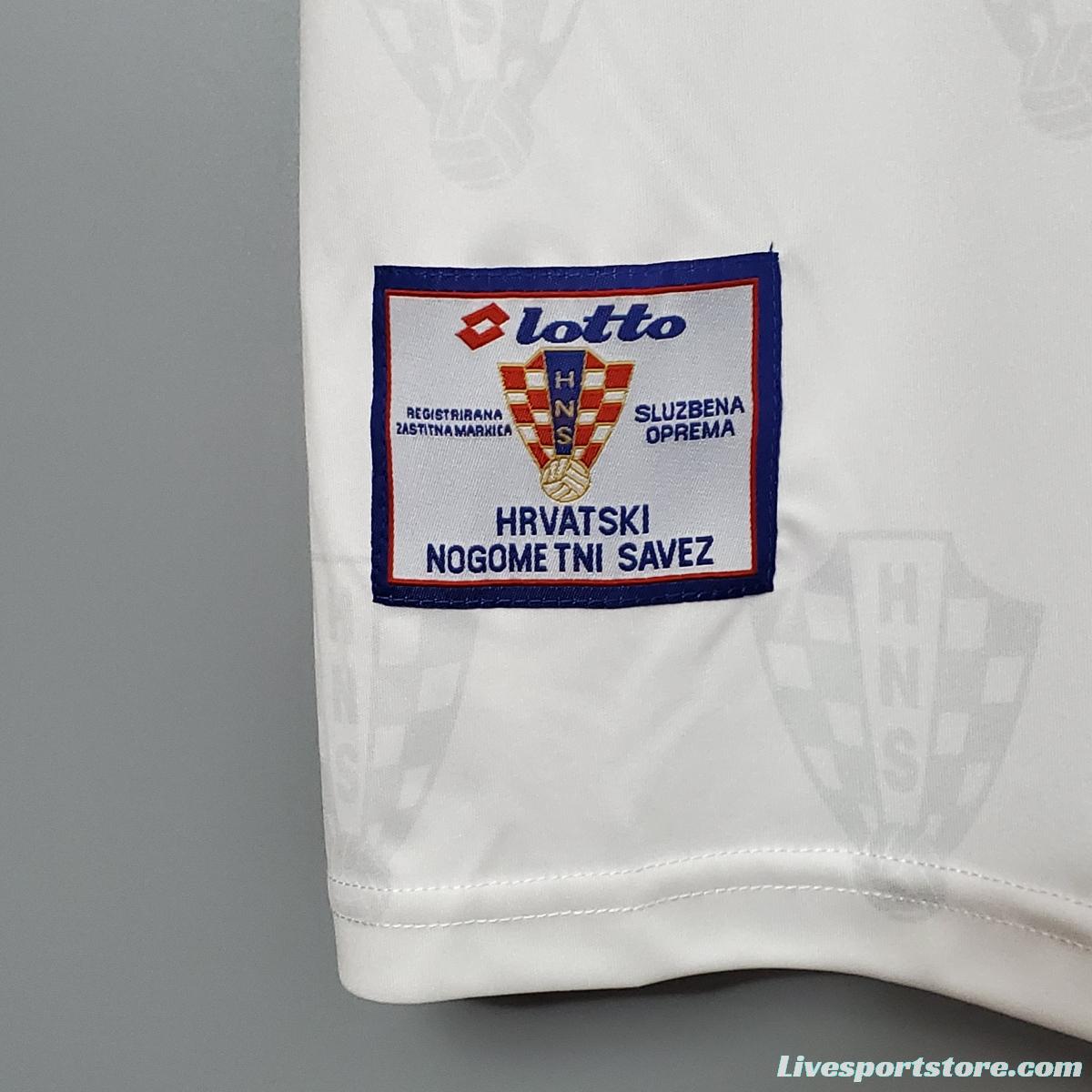 Retro 1998 Croatia away Soccer Jersey