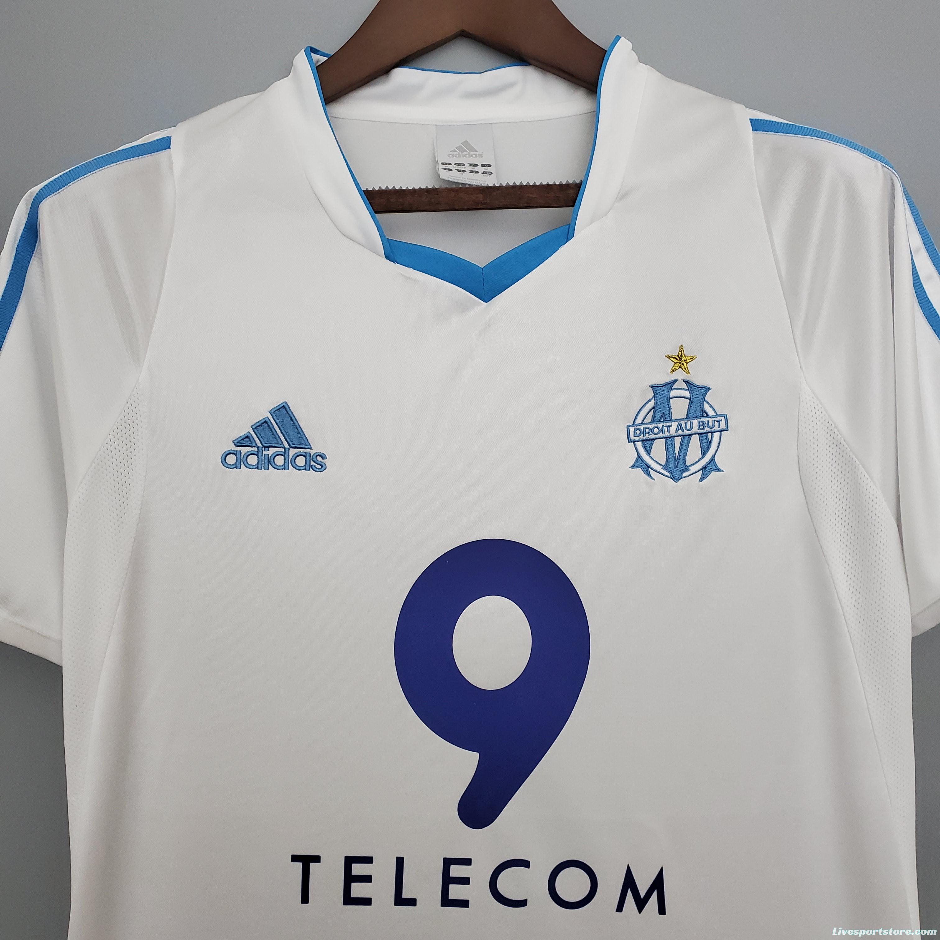 Retro 02/03 Marseille home Soccer Jersey