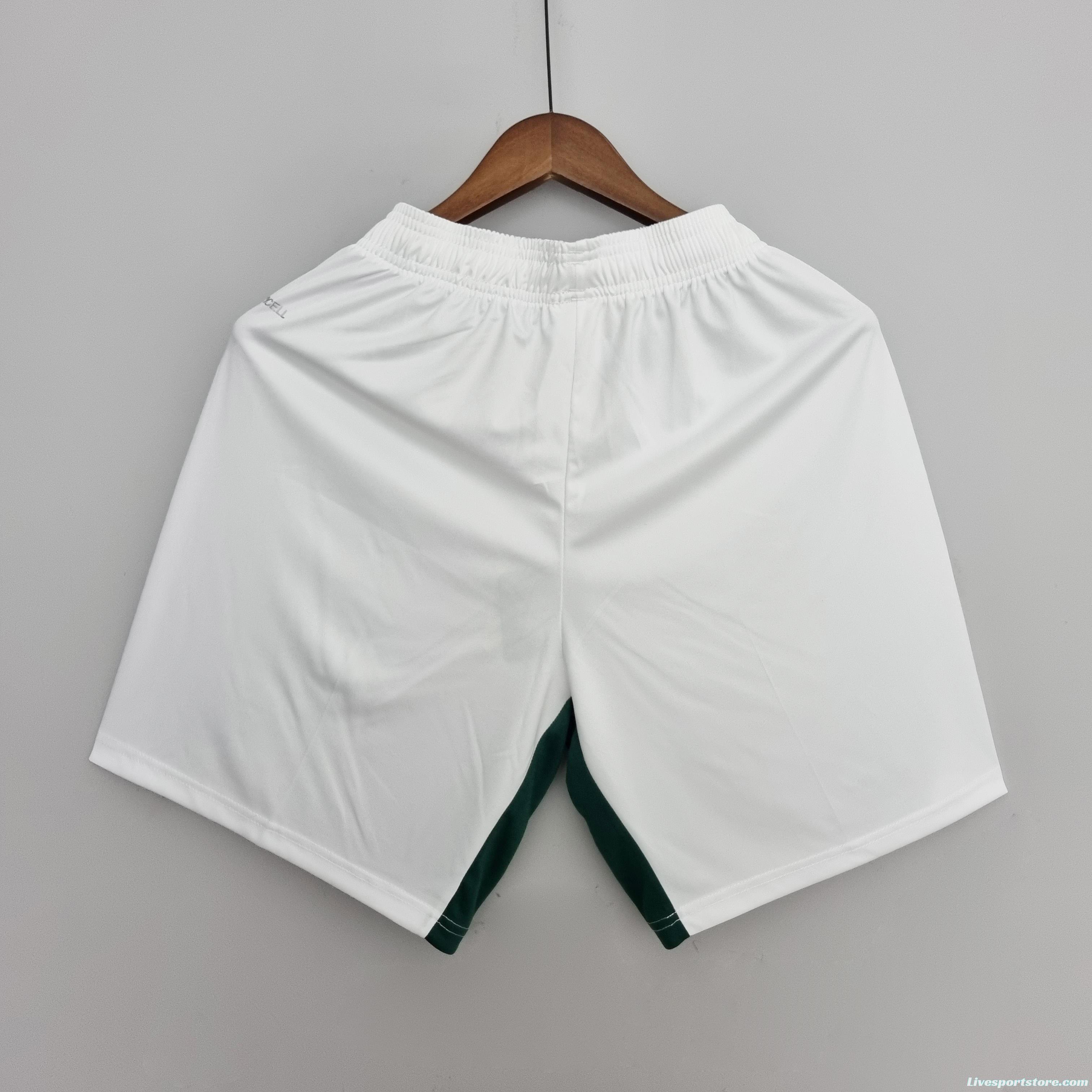 22/23 Palmeiras Shorts White Soccer Jersey