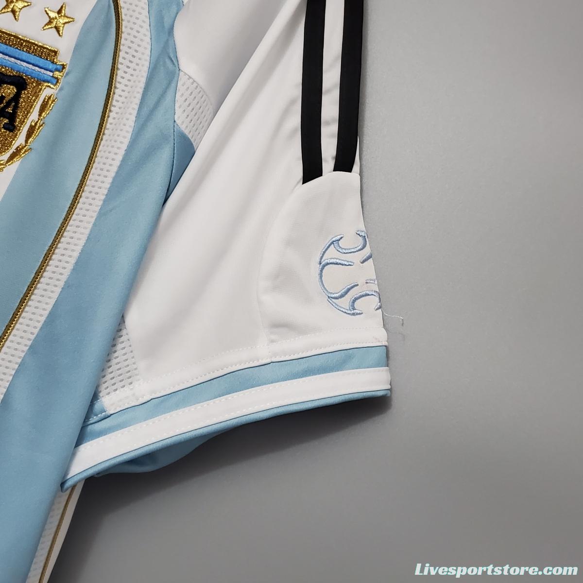 Retro 2006 Argentina home Soccer Jersey