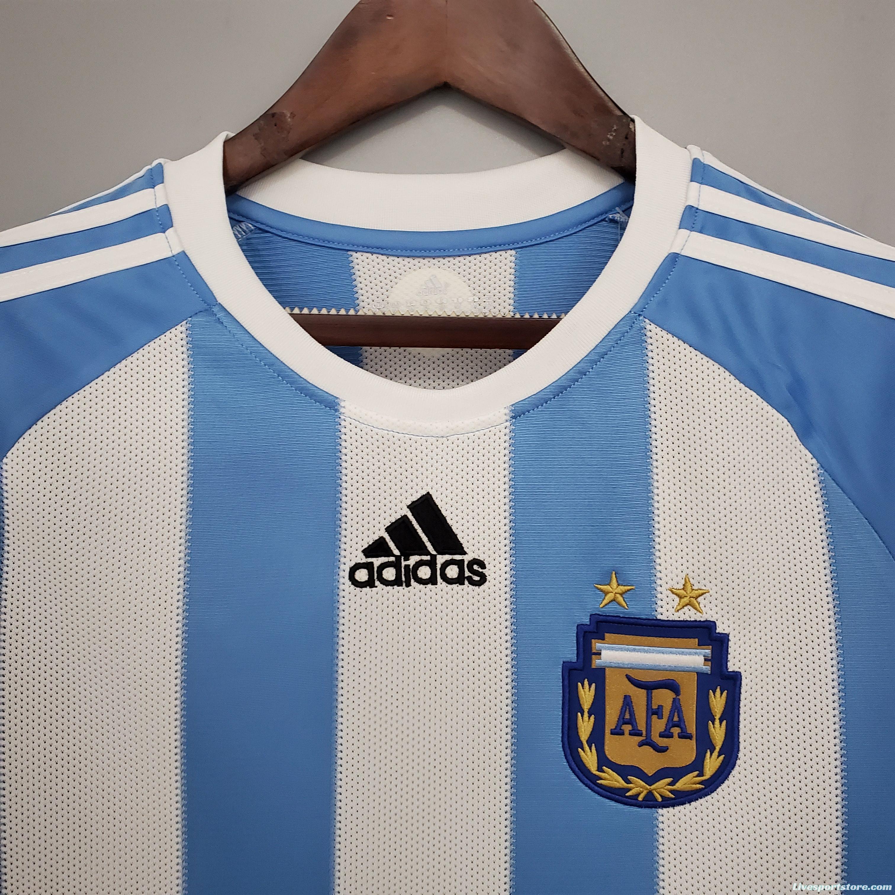 Retro 2010 Argentina home Soccer Jersey