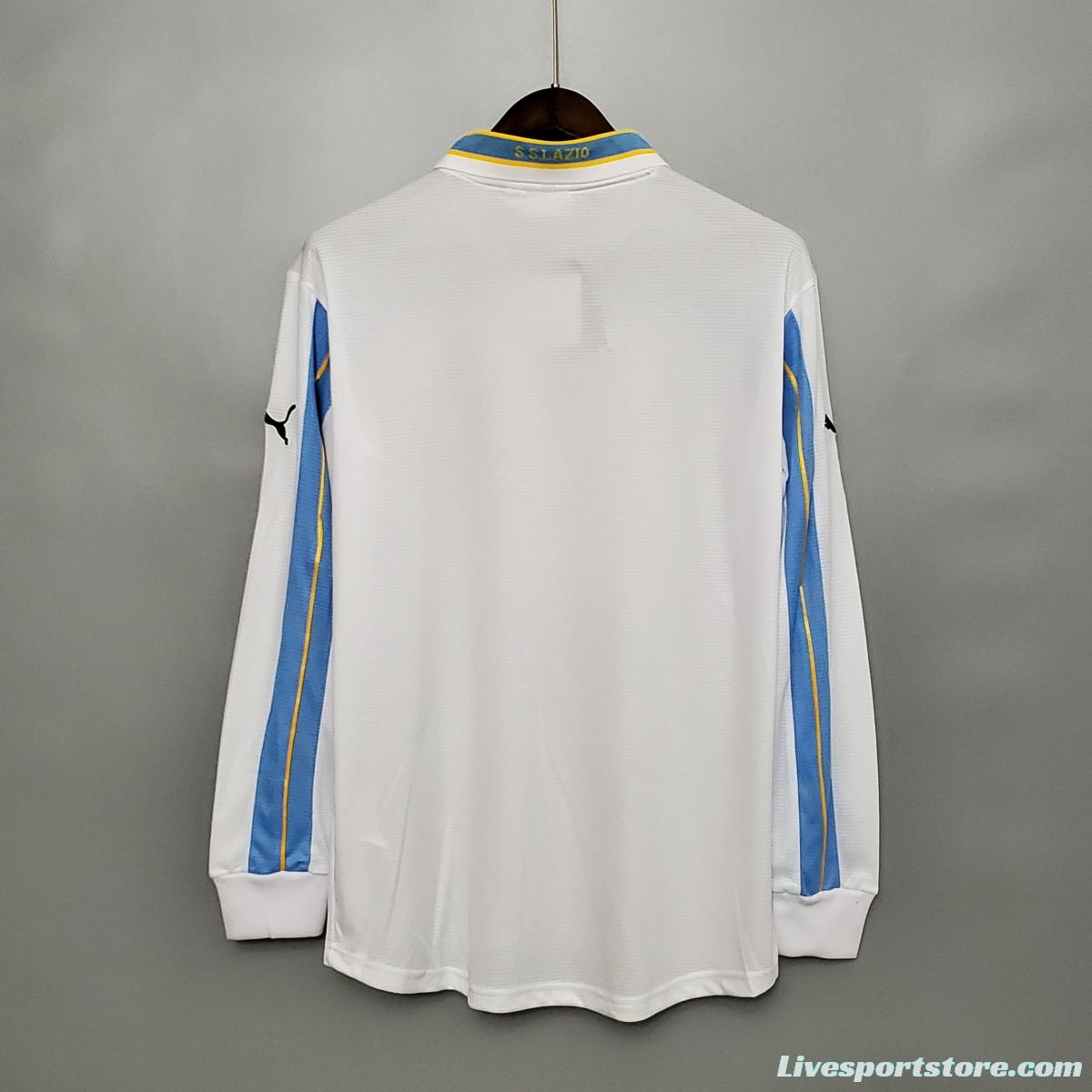 Retro 00/01 Lazio Long sleeve away Soccer Jersey