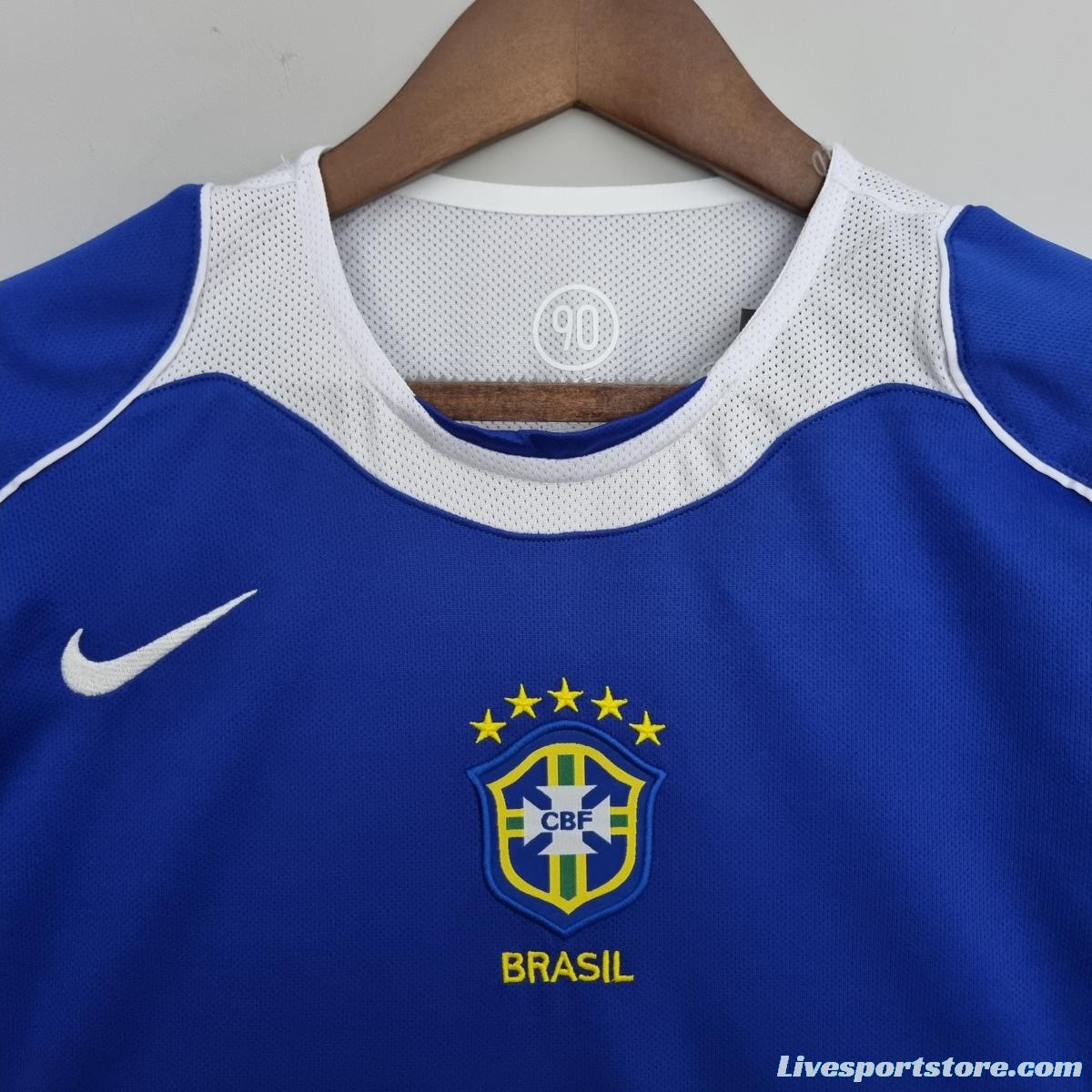 Retro 2004/06 Brazil away Soccer Jersey