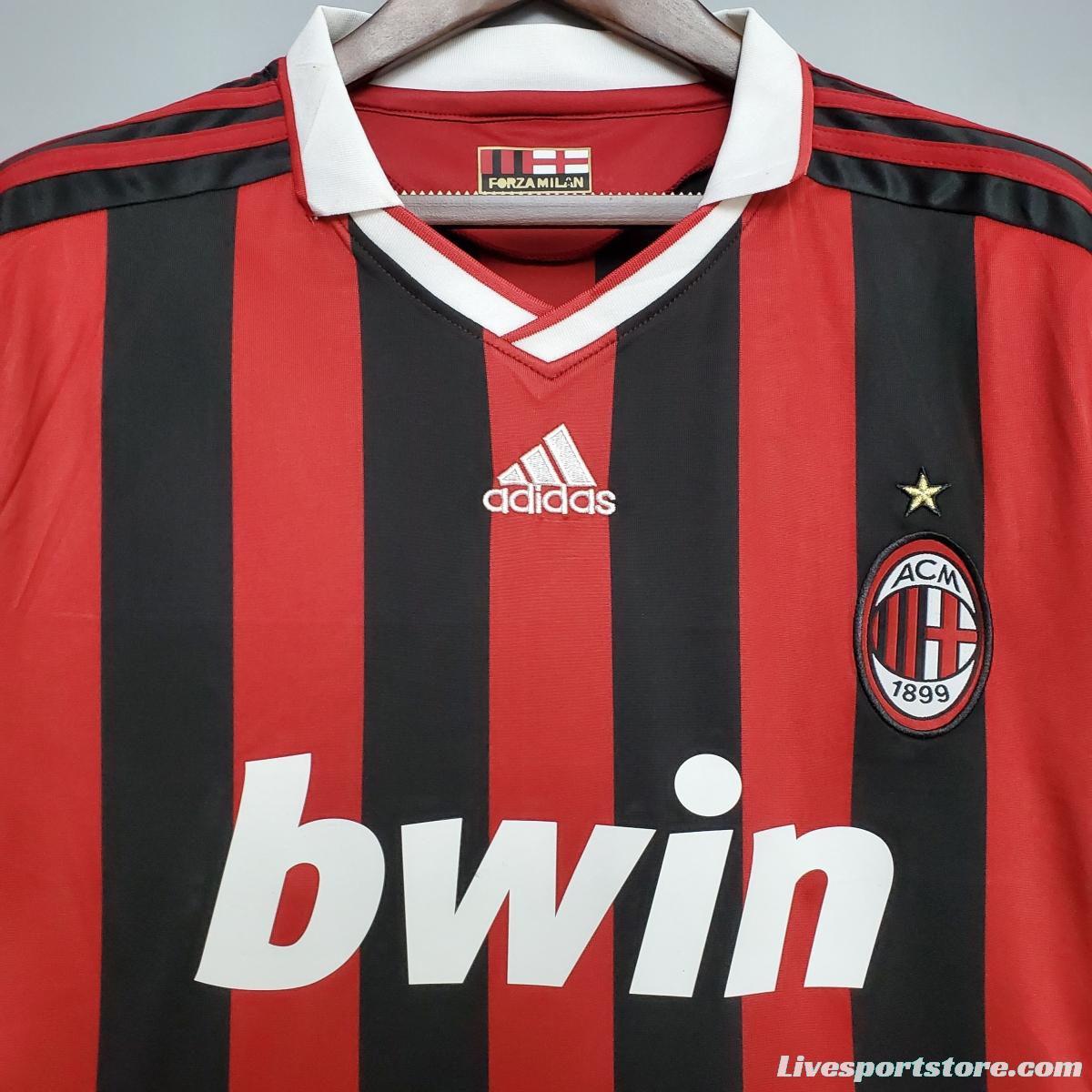 Retro 09/10 AC Milan home Soccer Jersey