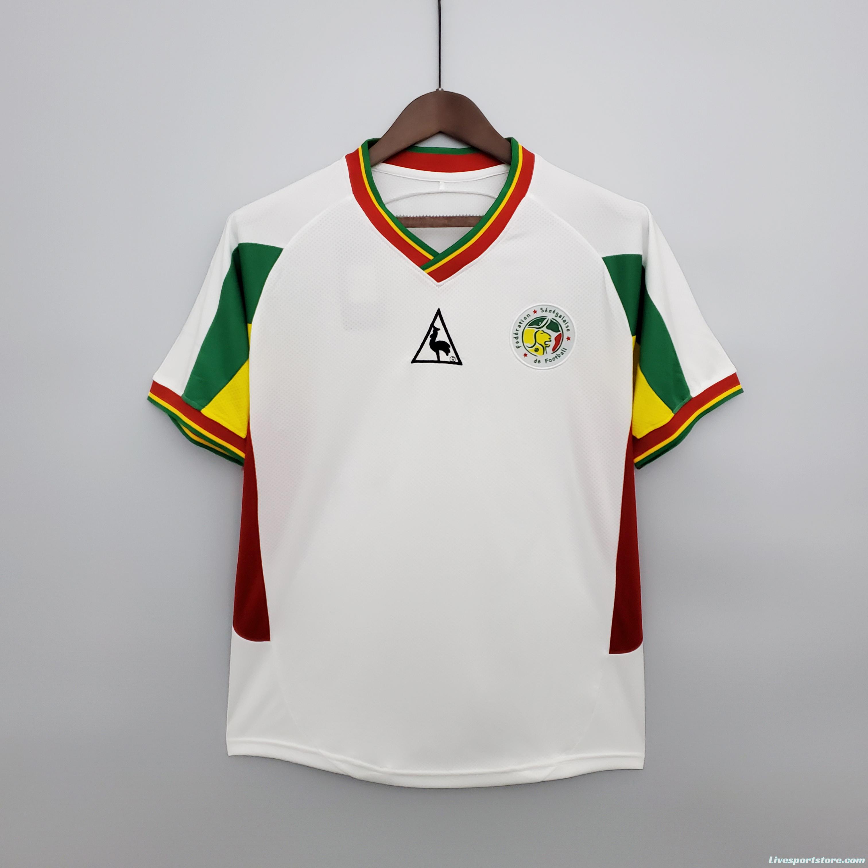 Retro 2002 Senegal white Soccer Jersey