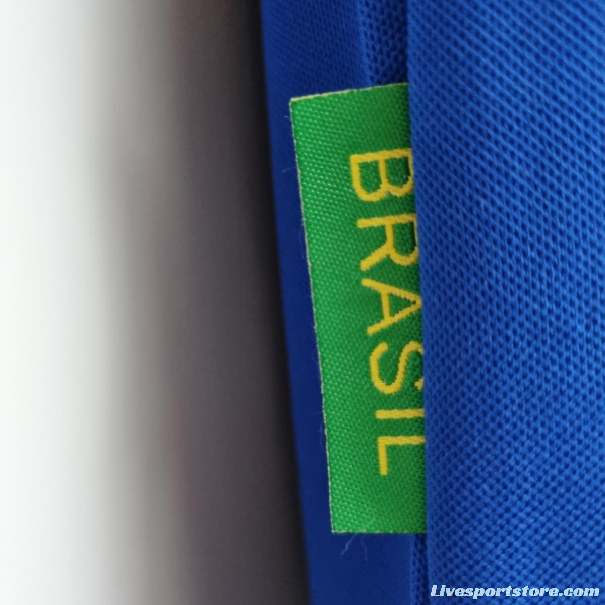 Retro 1998 Brazil away Soccer Jersey