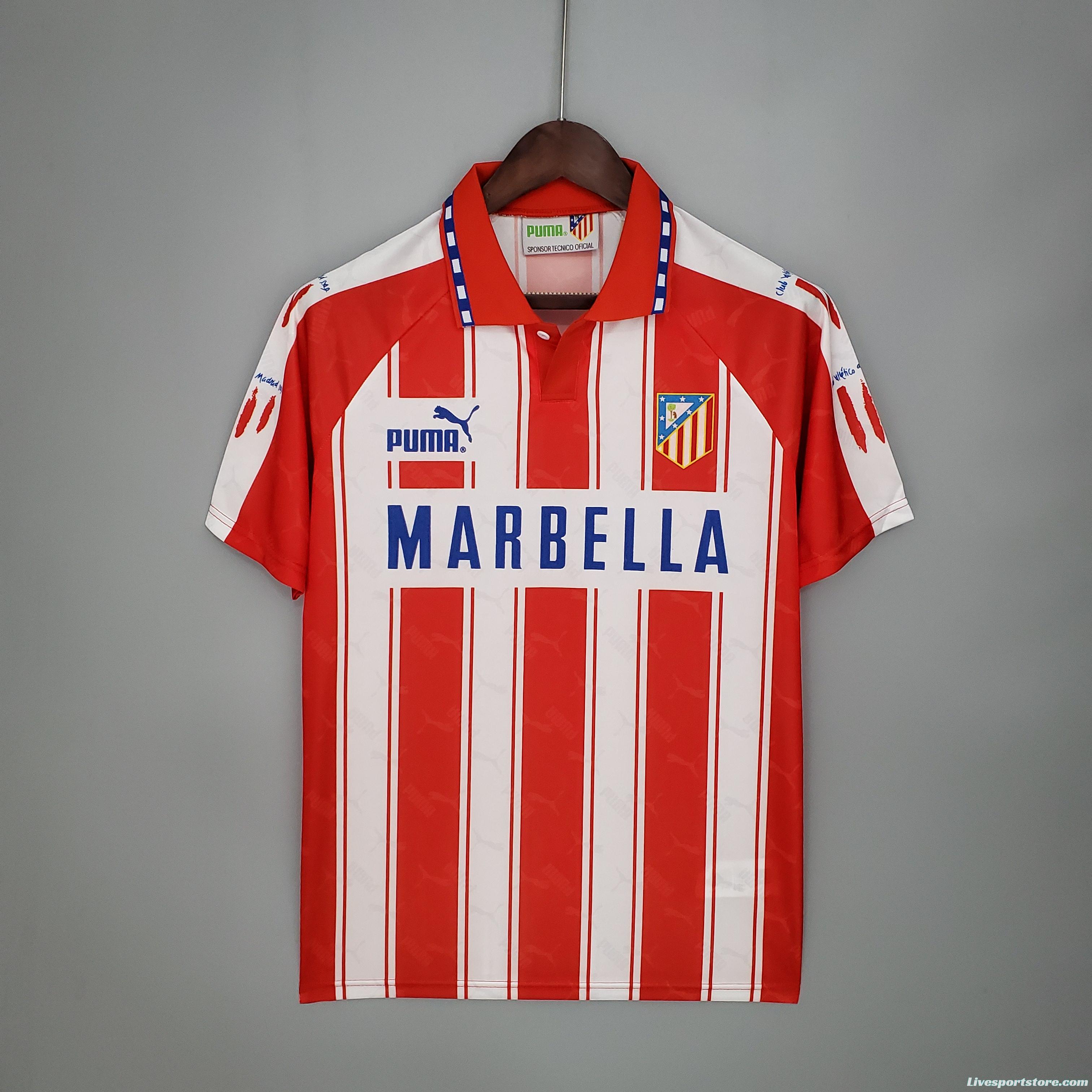 Retro Atletico Madrid 94/95 home Soccer Jersey