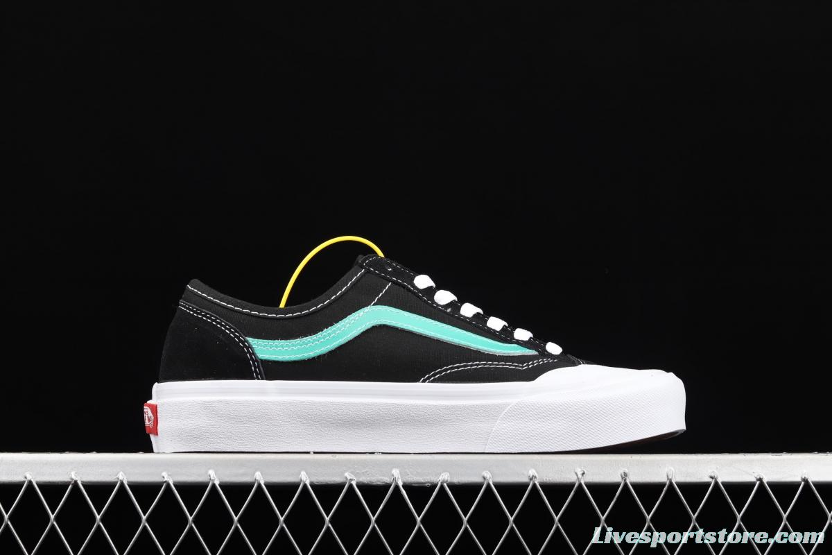 Vans Style 36 new edge half crescent toe black bran fruit green low-top casual board shoes VN0AWM33FJ