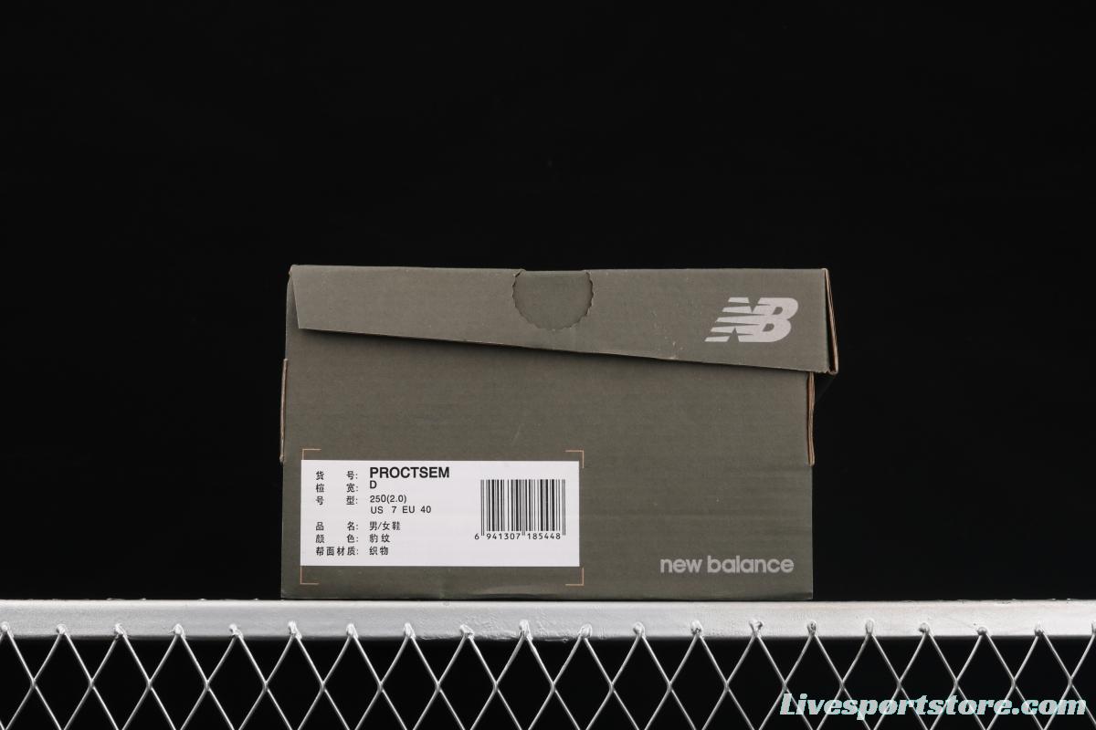 New Balance Proctsen New Bailun retro smile canvas leisure classic campus board shoes PROCTSEM all white