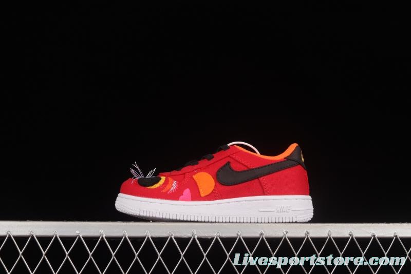 NIKE Air Force 1'07 TD New Year Tiger Canvas Size Kids DQ5072-601