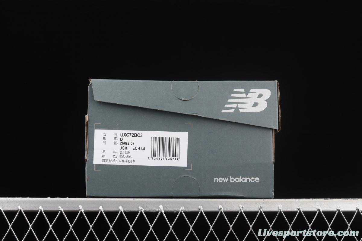 New Balance XC-72 series white, green and orange retro running shoes UXC72BC3