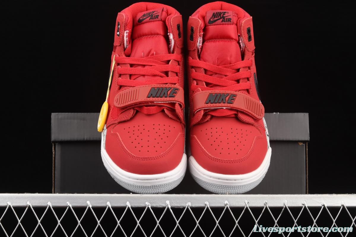 Jordan Legacy 312 Chinese red color Velcro three-in-one board shoes AV3922-601