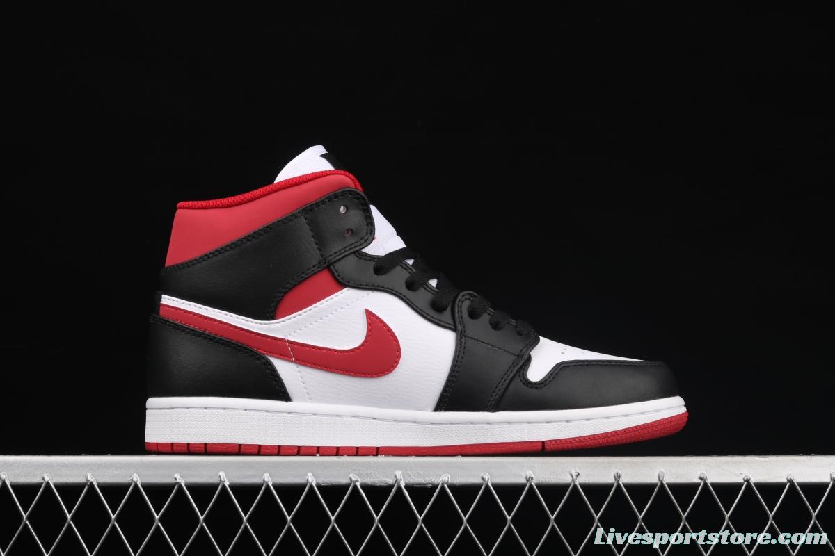 Air Jordan 1 Mid SE black, white and red 554724-122