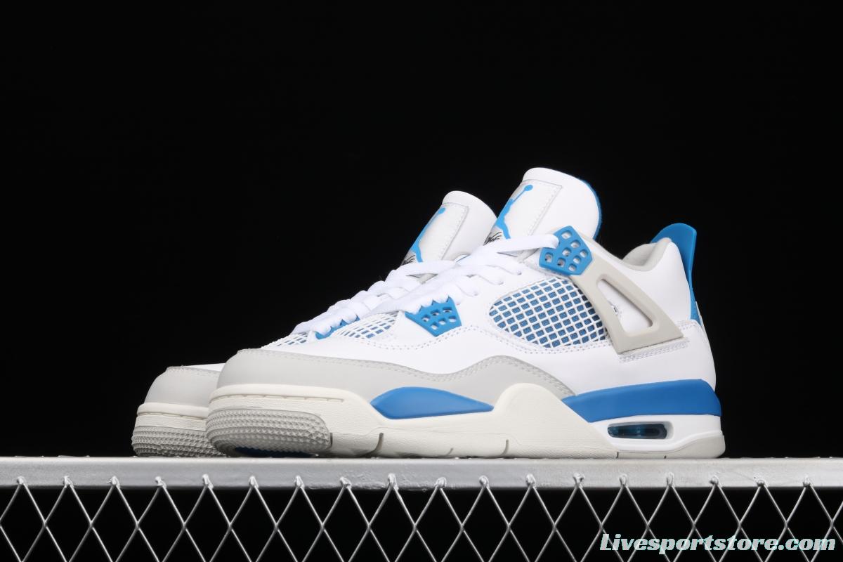 Air Jordan 4 Retro Military Blue White Blue 308497-105