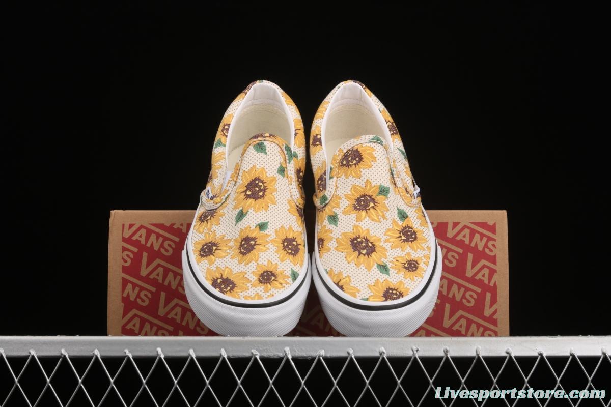 Vans Authentic Vance limited edition daisies printed low-top skateboard shoes VN0A5ZMRFN0