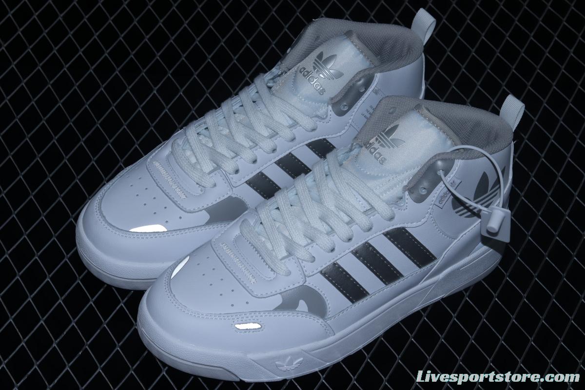 Adidas Post UP H00166 Darth clover middle top casual basketball shoes