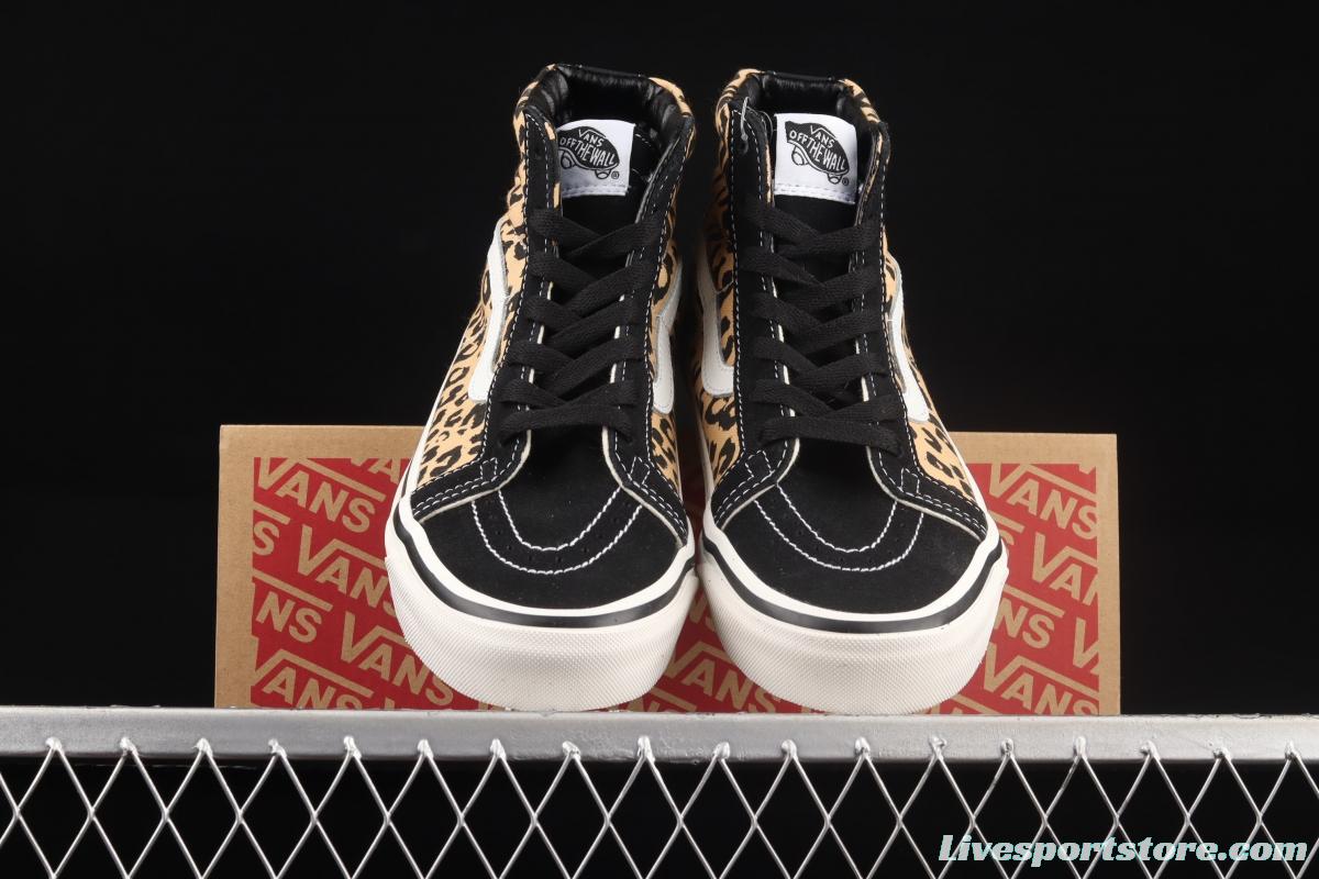 Vans UA SK8-Hi 38 DX Anaheim new leopard print high upper shoes VN0A38GFSGI