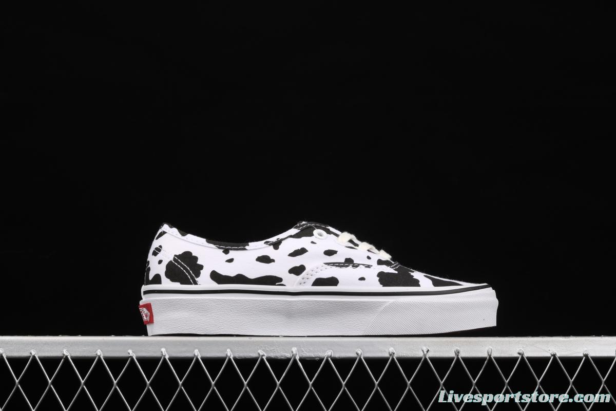 Vans Authentic Vance black and white cow striped Anaheim canvas board shoes VN0A40E5NNA