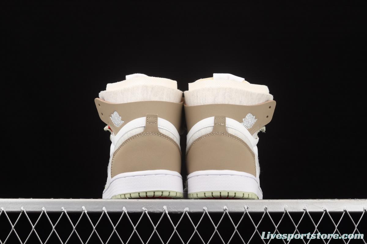 Air Jordan 1 Zoom Air CMFT Milk Brown CT0979-102