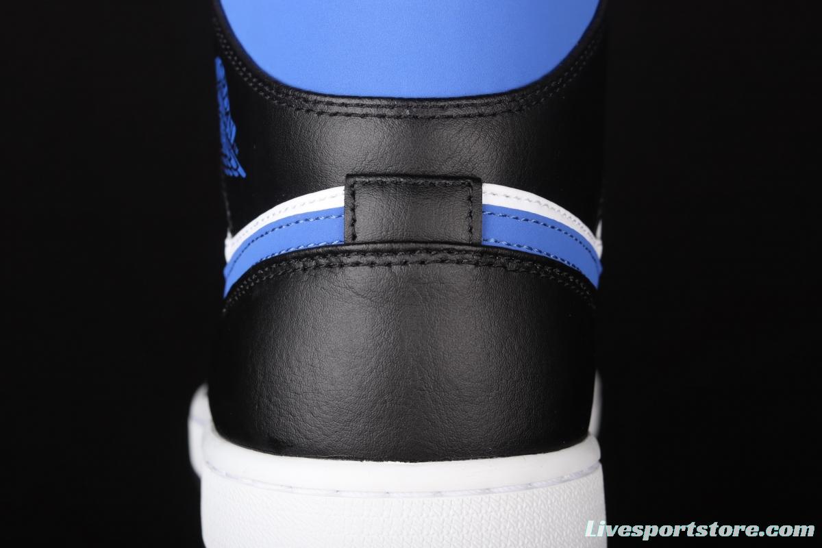 Air Jordan 1 Mid Royal Blue Zhongbang Basketball shoes 554724-140