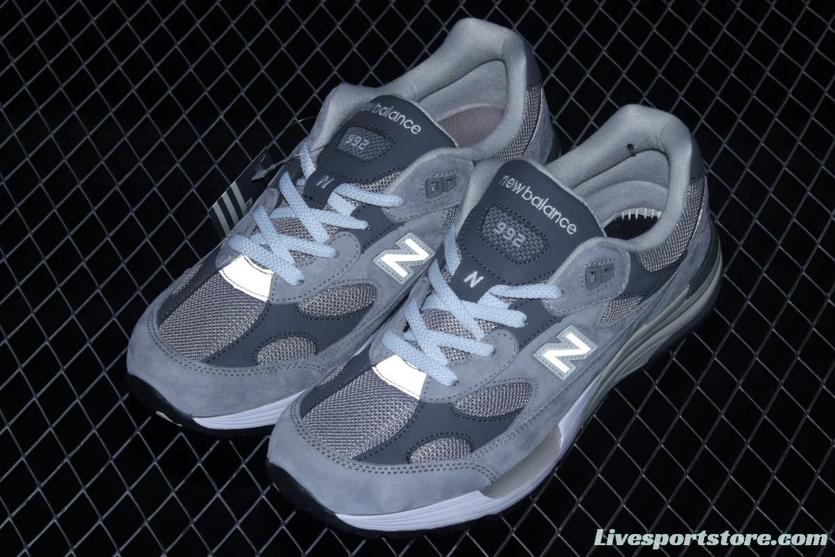 New Balance NB MAdidase In USA M992 series American blood classic retro leisure sports daddy running shoes M992GR