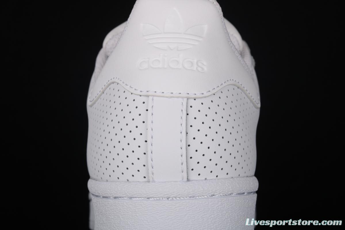 Adidas Superstar FV3445 shell head 50th anniversary limited all-white punching sports leisure board shoes