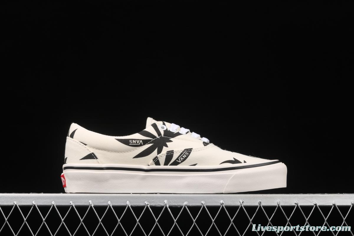 Vans Og Era Lx 2021 new high-end Korean version Baitai Maple Leaf White low-top board shoes VN0A4BVA01Z