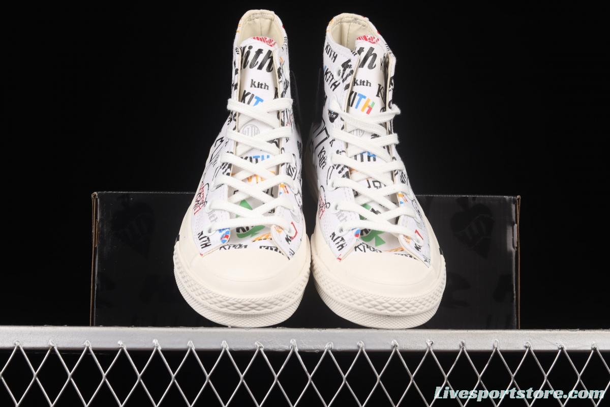 Kith x Converse 1970 S Converse cooperative high-top casual board shoes 172466C