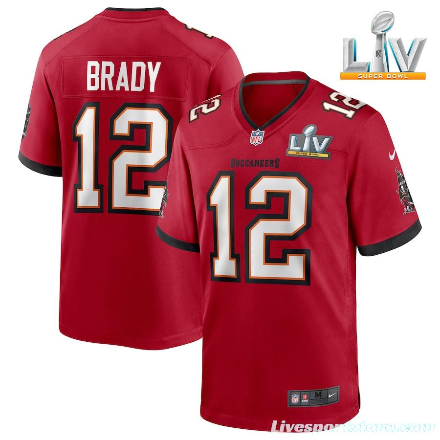 Men's Tom Brady Red Super Bowl LV Bound Player Limited Team Jersey