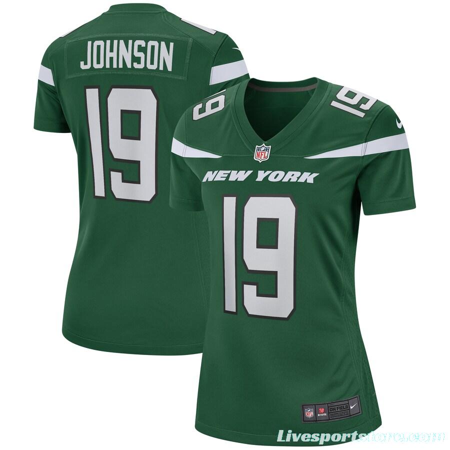 Women's Keyshawn Johnson Gotham Green Retired Player Limited Team Jersey