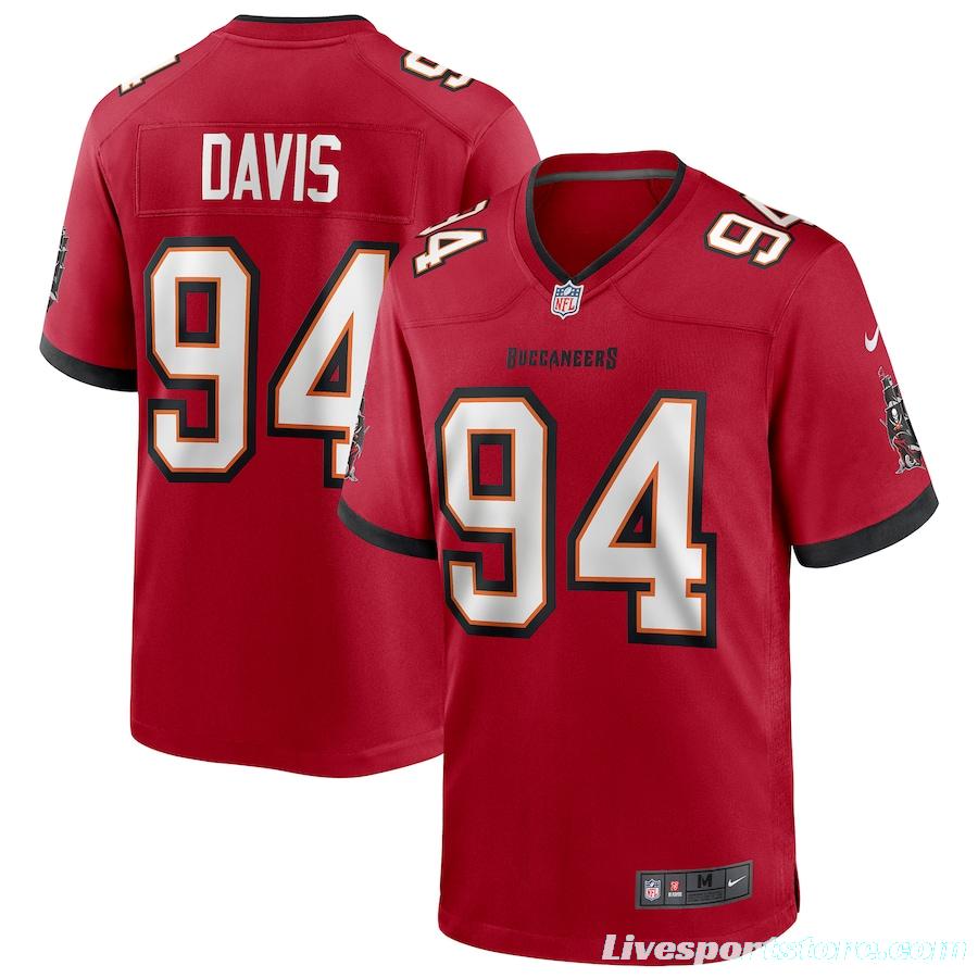 Men's Khalil Davis Red Player Limited Team Jersey