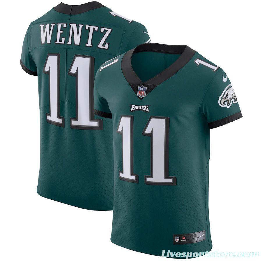 Men's Carson Wentz Midnight Green Vapor Untouchable Player Elite Team Jersey