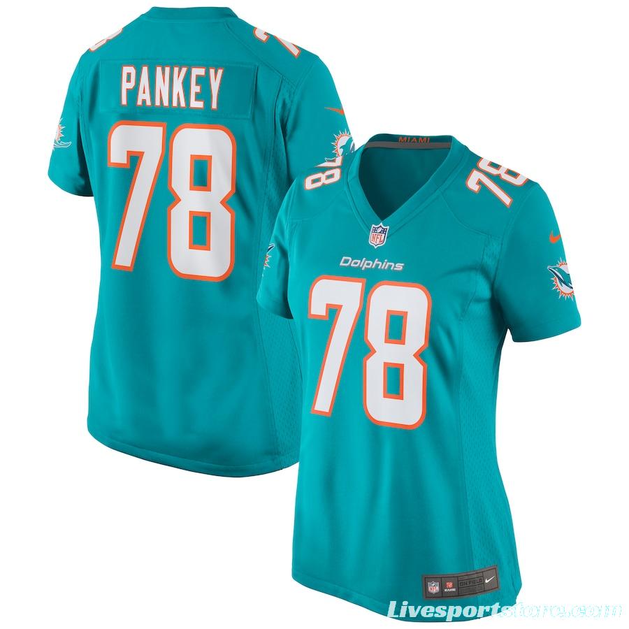 Women's Adam Pankey Aqua Player Limited Team Jersey