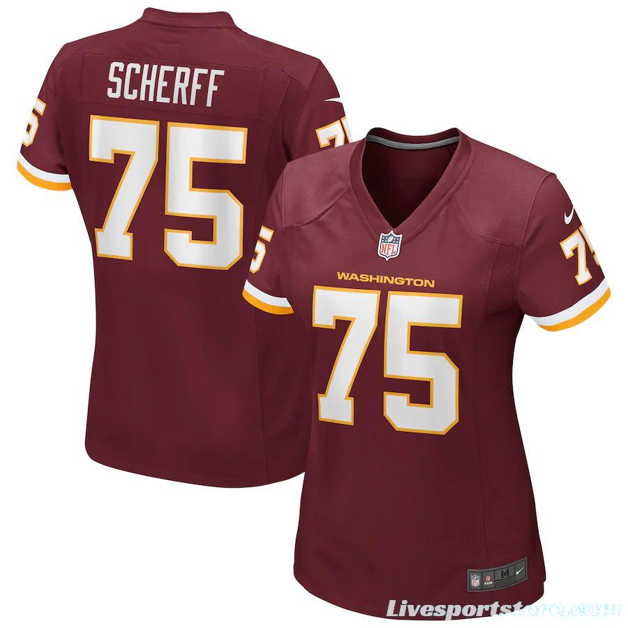 Women's Brandon Scherff Burgundy Player Limited Team Jersey