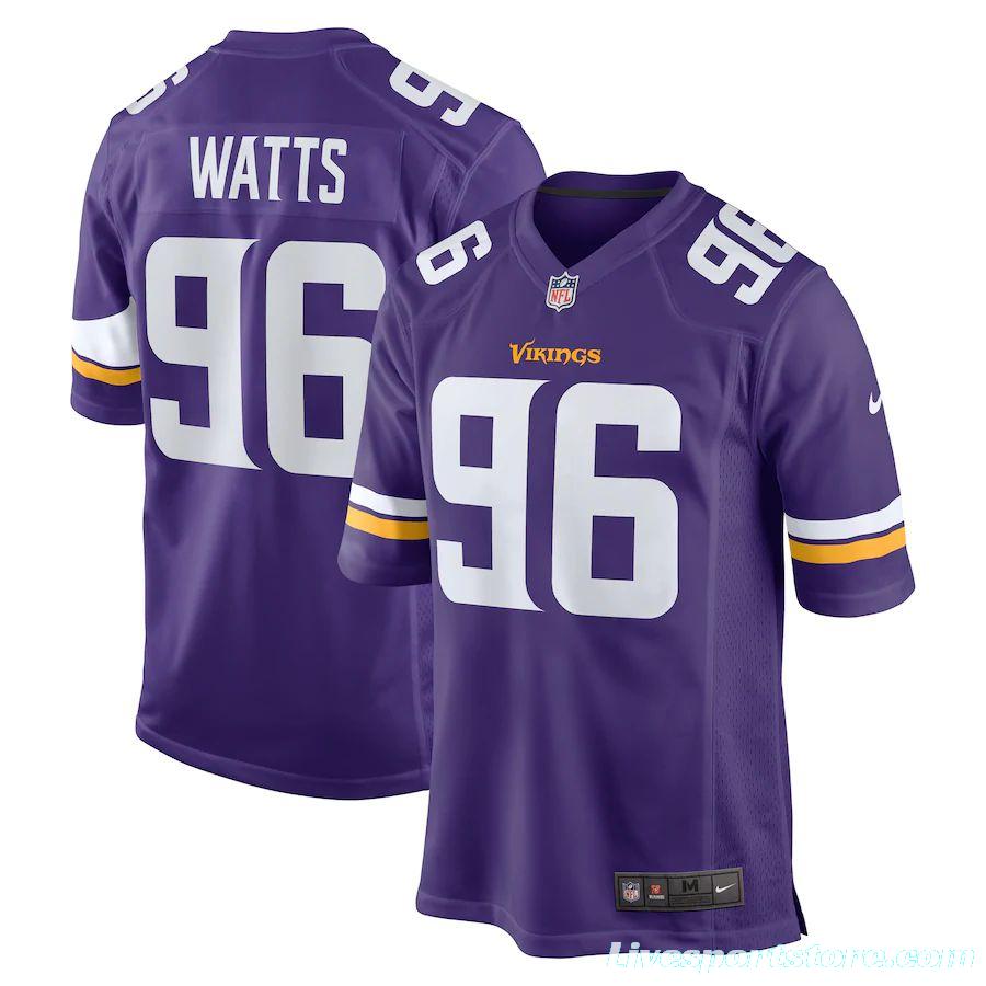 Men's Armon Watts Purple Player Limited Team Jersey