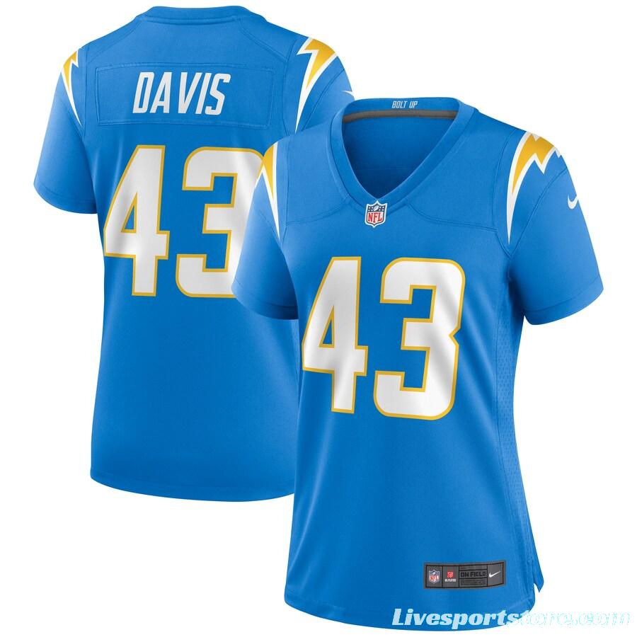 Women's Michael Davis Powder Blue Player Limited Team Jersey