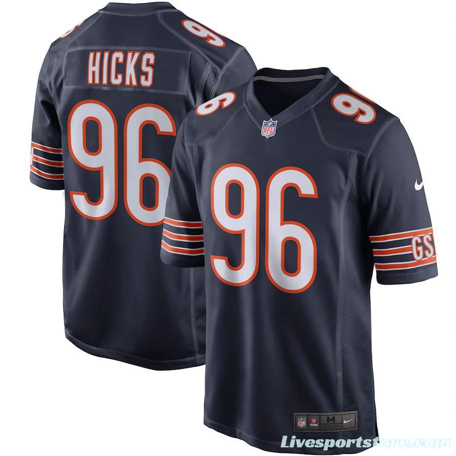 Men's Akiem Hicks Navy Player Limited Team Jersey