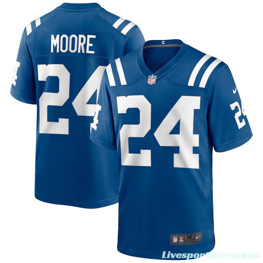 Men's Lenny Moore Royal Retired Player Limited Team Jersey